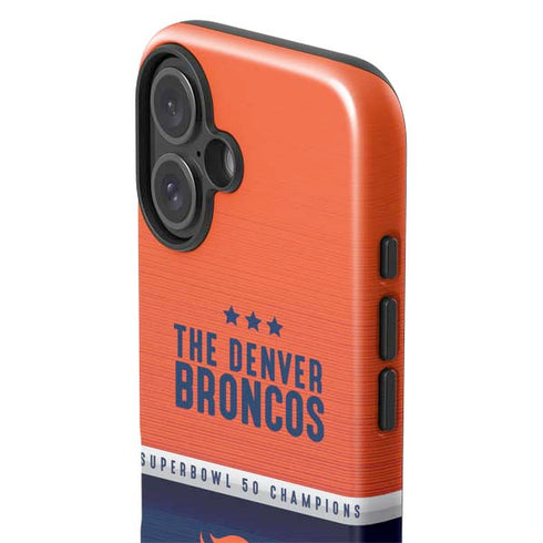 NFL Denver Broncos Super Bowl 50 Champions iPhone 16 Impact Case